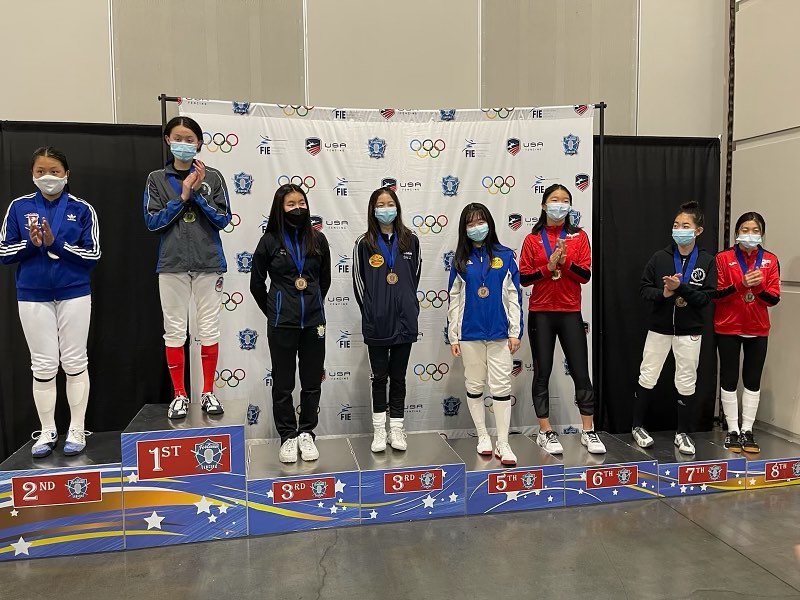 Victoria Fang at Fortune Fencing RCC/RYC in Ontario, California